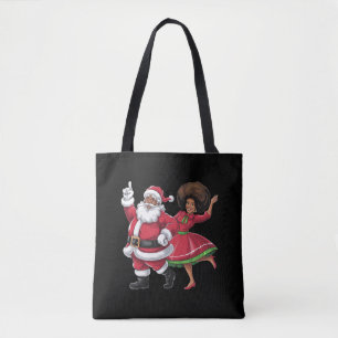 African Santa Mrs Claus Tanzen American Christmas