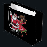 African Santa Mrs Claus Tanzen American Christmas Große Geschenktüte<br><div class="desc">African Santa Mrs Claus Tanzen American Christmas</div>