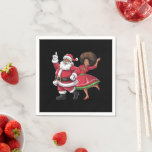African Santa Mrs Claus Tanzen American Christmas Serviette<br><div class="desc">African Santa Mrs Claus Tanzen American Christmas</div>
