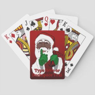 African Santa Playing Cards Personalisierte Karten Spielkarten