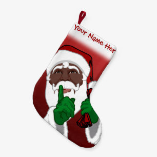 African Santa Strumpf Custom Christmas Strumpfs Kleiner Weihnachtsstrumpf