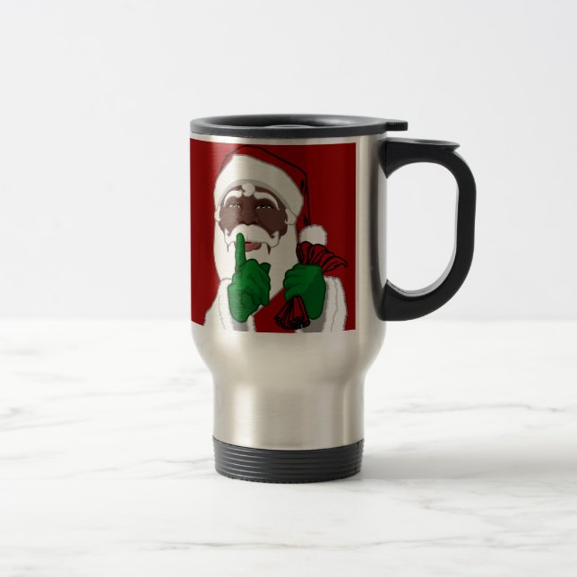 African Santa Travel Mug Coffee Cup Santa Cup Reisebecher (Rechts)