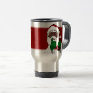 African Santa Travel Mug Coffee Cup Santa Cup Reisebecher