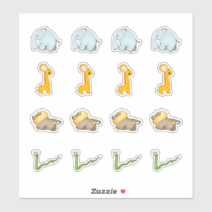 African Savanna Collection Kiss-Cut Stickers Aufkleber