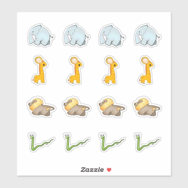 African Savanna Collection Kiss-Cut Stickers Aufkleber (Blatt)