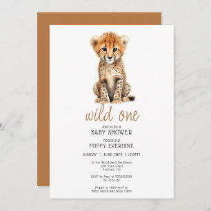 African Savannah Wild One Baby Shower Einladung