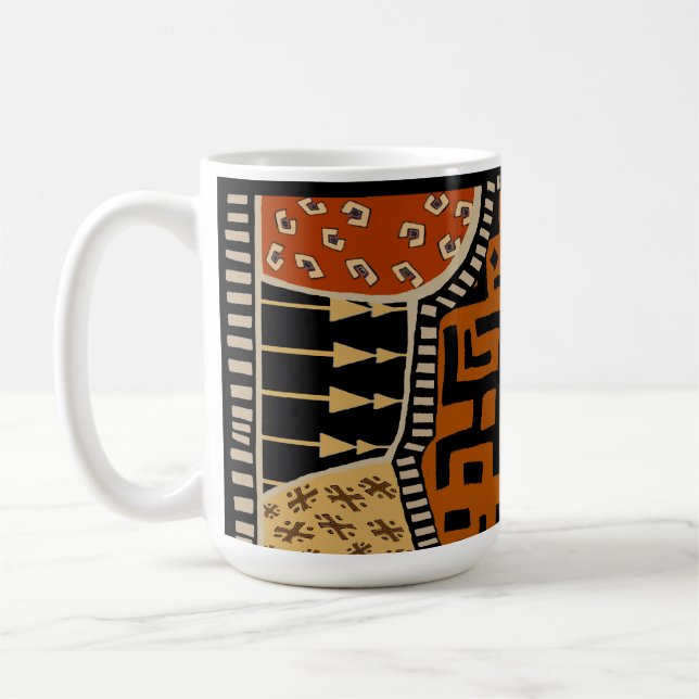 African Shaman Earth Spirits Kaffeetasse (Links)