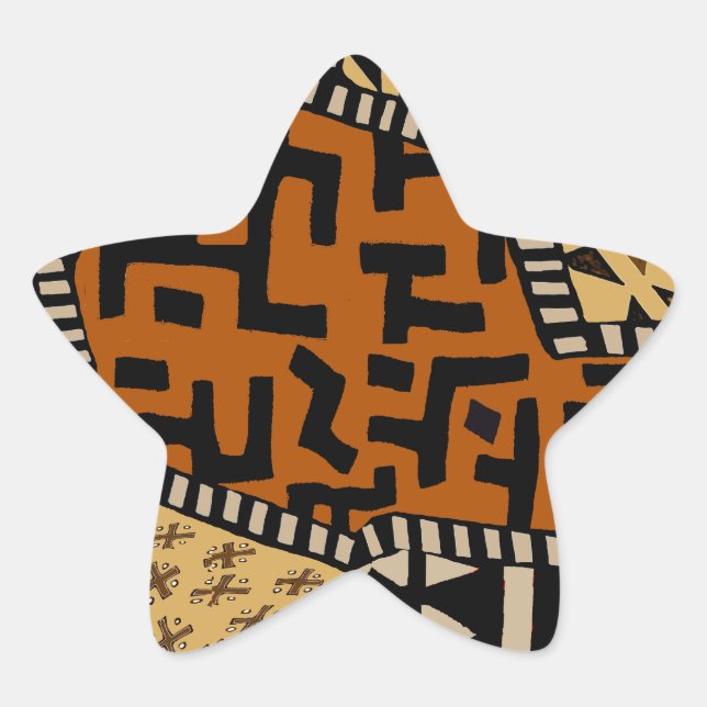 African Shaman Earth Spirits Stern-Aufkleber (Vorderseite)