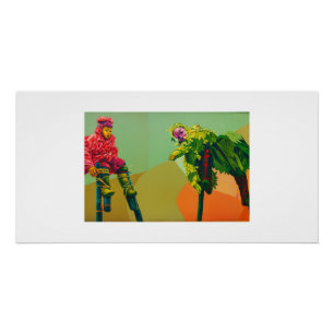 African Stilt Dancers Wall Art - Bold Culture in M Poster
