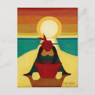 African Sunset 2009 Postkarte