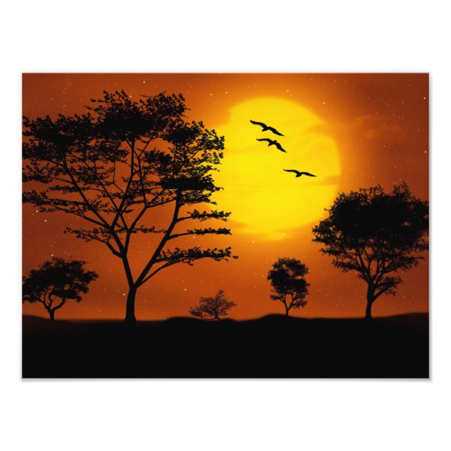 African Sunset Fotodruck (Vorne)