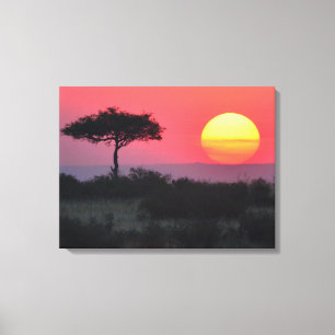 African Sunset Leinwanddruck