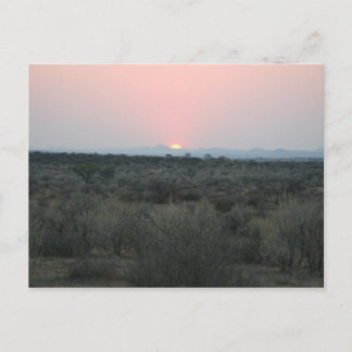 African Sunset Postcard Postkarte