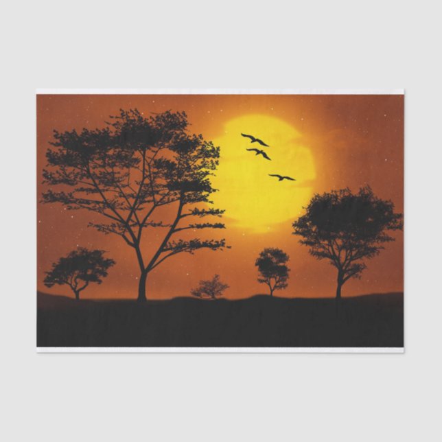 African Sunset Seidenpapier (Vorderseite)