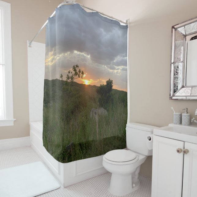 African Sunset Shower Vorhang (Beispiel)