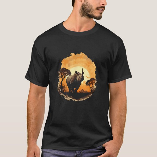 African Titan Save the Black Rhino T-Shirt (Vorderseite)
