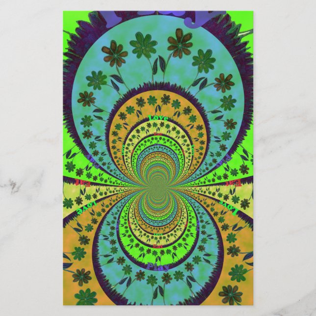 African Traditional Hakuna Matata Colors.png Briefpapier (Vorderseite)