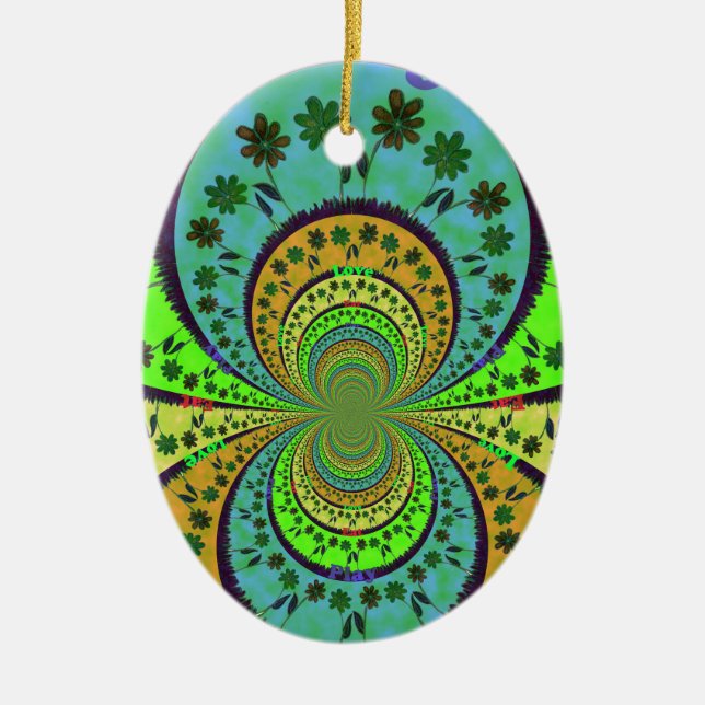 African Traditional Hakuna Matata Colors.png Keramik Ornament (Vorne)