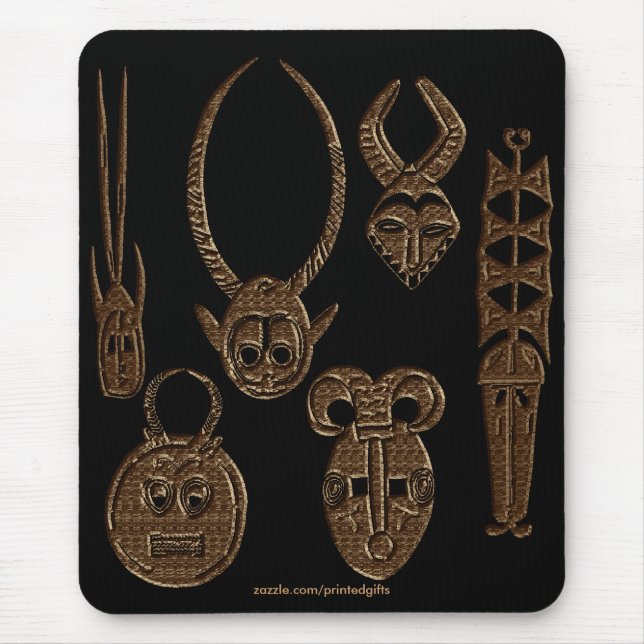African Tribal Art Mousepad (Vorne)