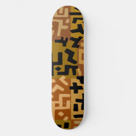 African Tribal BaKuba Skateboard