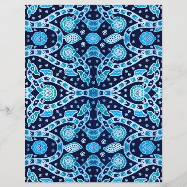 African Tribal Batik Blue (Vorderseite)