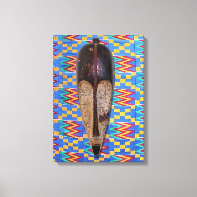 African Tribal Mask Canvas Print Leinwanddruck (Vorderseite)