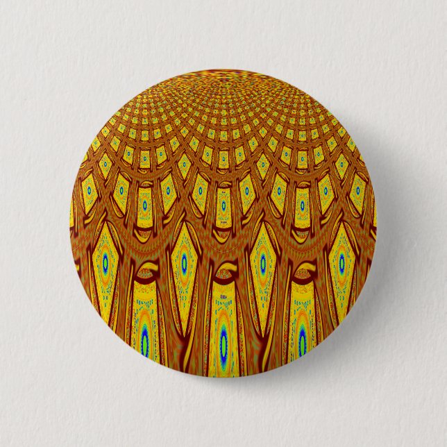 African Tribal Motif Button (Vorderseite)