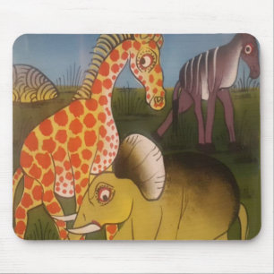 African Trio Art Print Mousepad