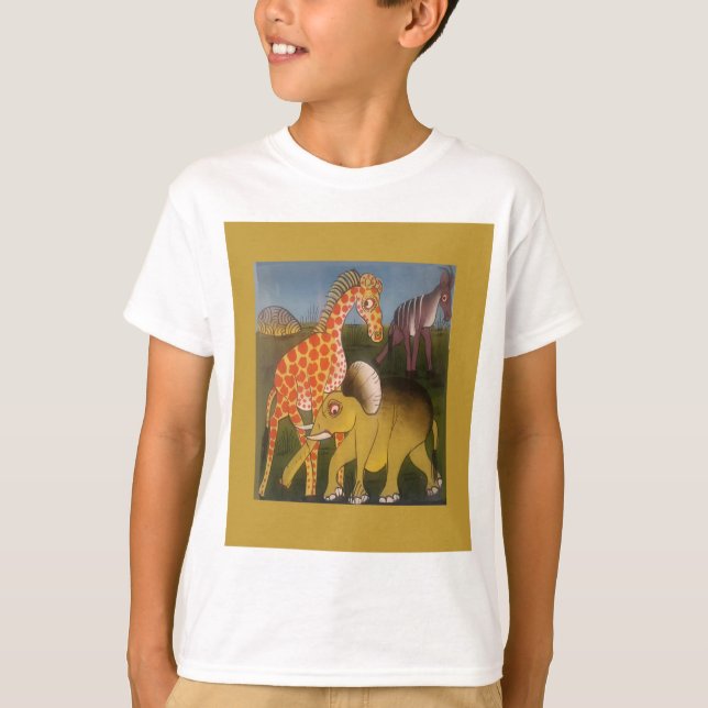 African Trio Art Print T-Shirt (Vorderseite)