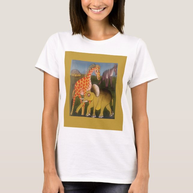 African Trio Art Print T-Shirt (Vorderseite)