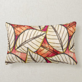African Tropical Rainforest Red and Orange Lendenkissen