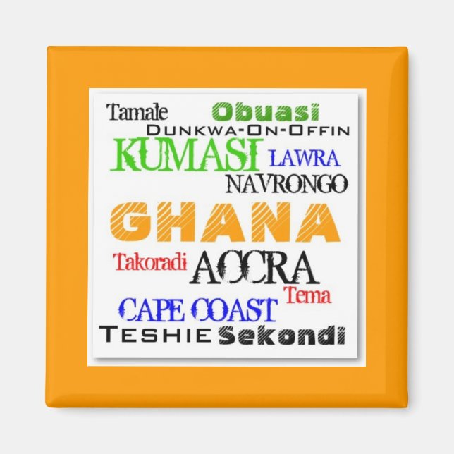 African_Urban Custom Magnet (Vorne)