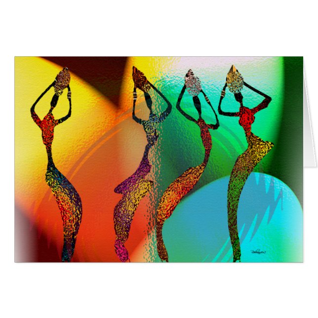 African Vase Confetti Celebration (Vorderseite (Horizontal))