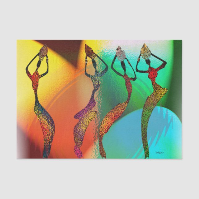 African Vase Confetti Celebration Seidenpapier (Vorderseite)