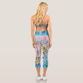African Village Capri Leggings