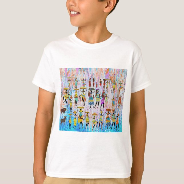 African Village T-Shirt (Vorderseite)