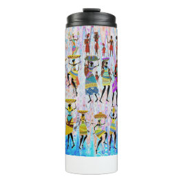 African Village Thermosbecher