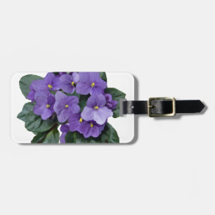 African Violet Lila Garden Blume Gepäckanhänger