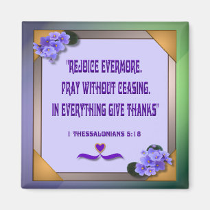 African Violet ~ Magnet