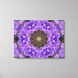 African Violet Mandala Leinwanddruck