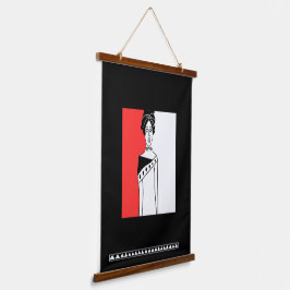 African Wandteppich Mit Holzrahmen