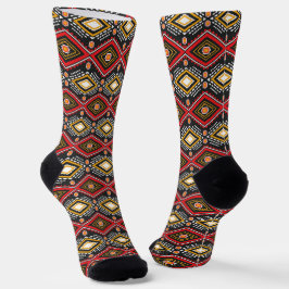 African Wax Print Africa United Afri Power Socks Socken
