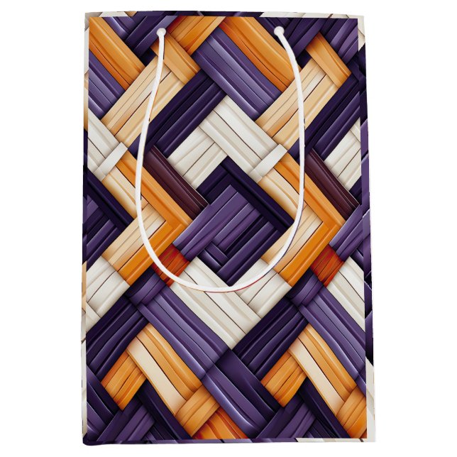 African Weave Basket Bliss Mittlere Geschenktüte (Vorderseite)