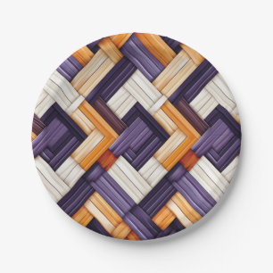 African Weave Basket Bliss Pappteller