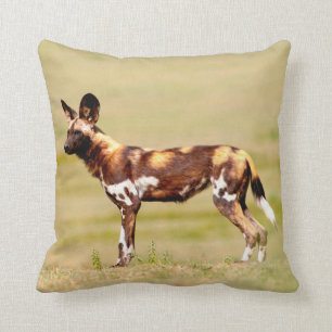 African Wild Dog (Lycaon Pictus) Standing Kissen