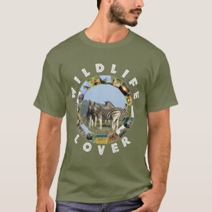 African Wildlife Lover Blue Sky Zebra T-Shirt