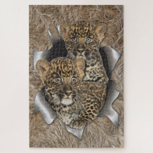 African Wildlife Panel Wall Art Puzzle