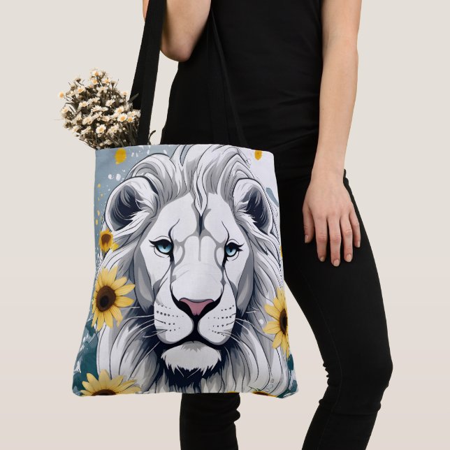 African Wildlife Safari Lion & Floral Sunflower (Von Nahem)
