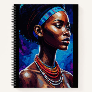 African Woman Portrait Notizbuch