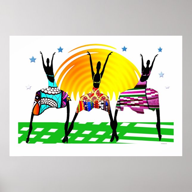 African Women Mating Call Dance Poster (Vorne)